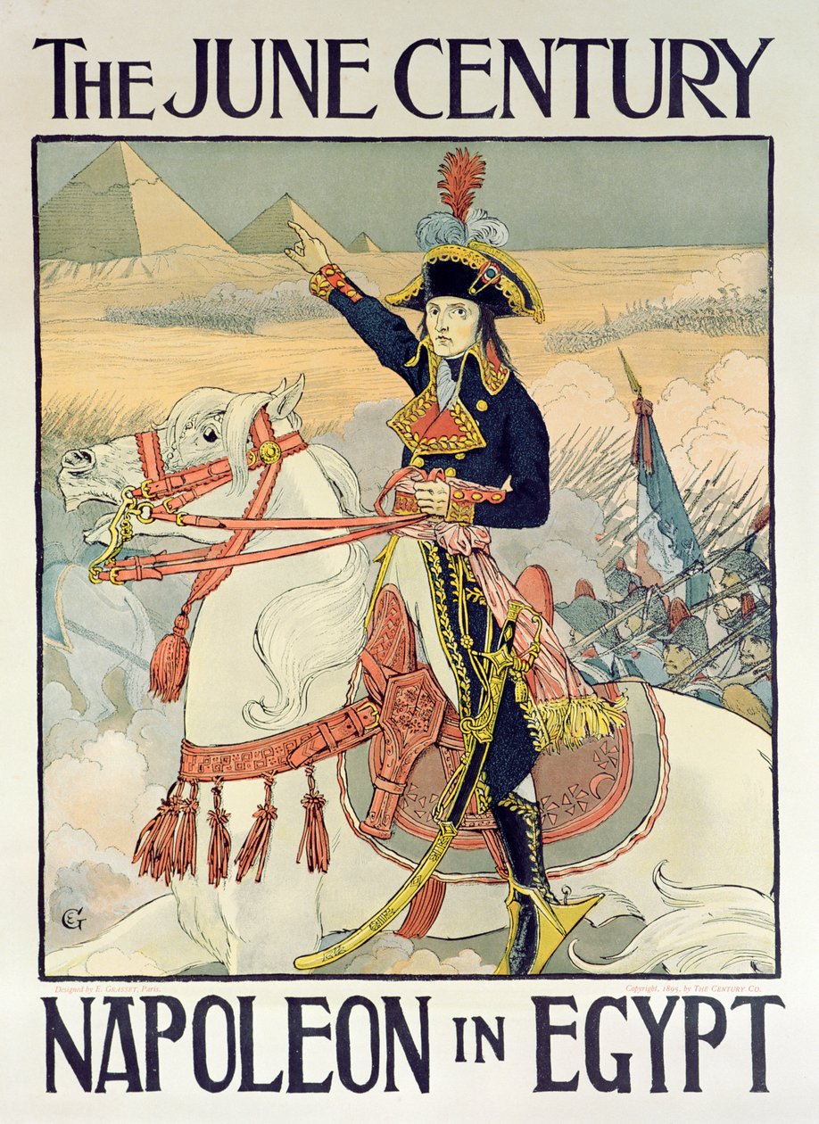 “世纪杂志”的海报 - “埃及拿破仑”，1895年 作者 尤金·格拉塞
