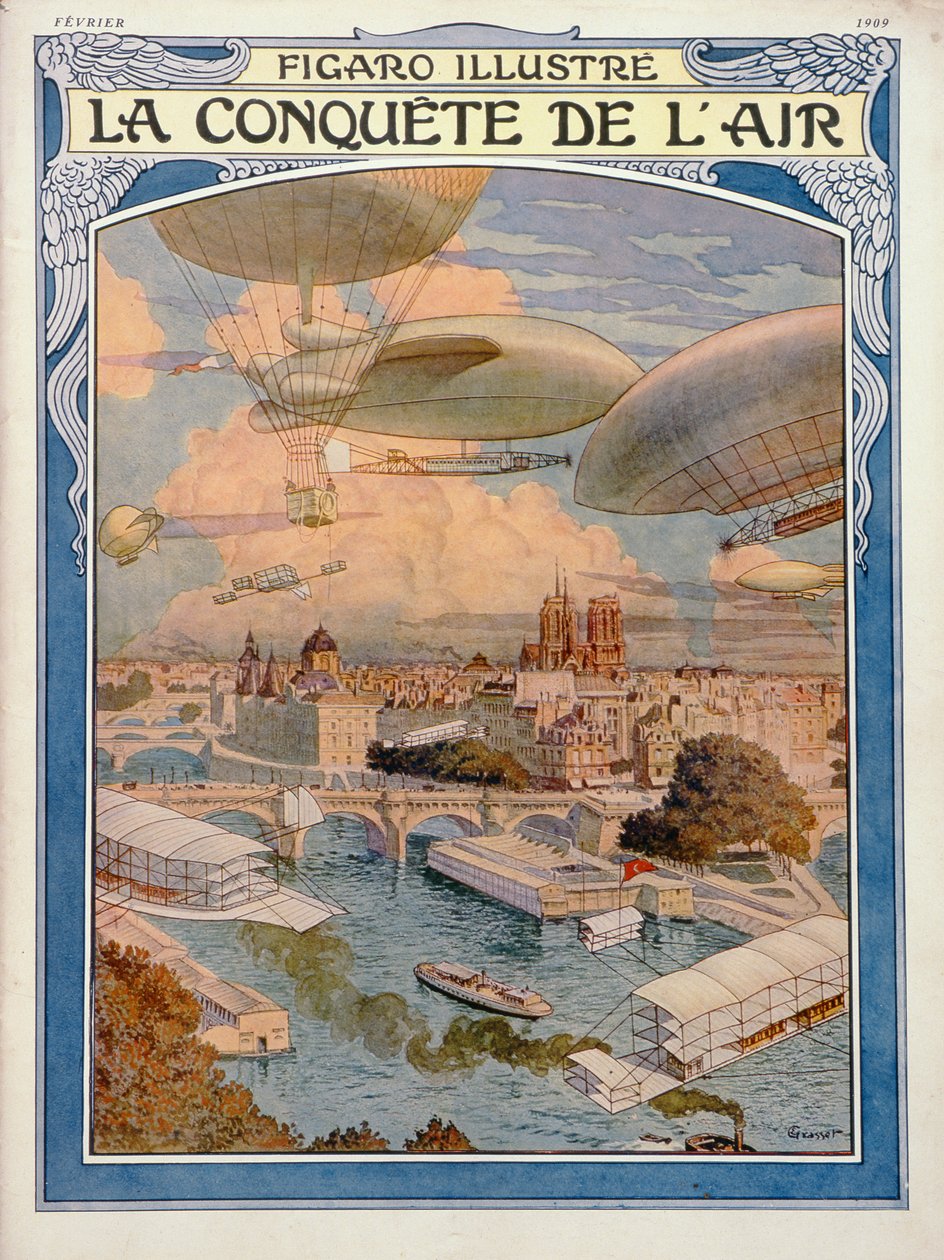 征服空气，1909年 作者 尤金·格拉塞