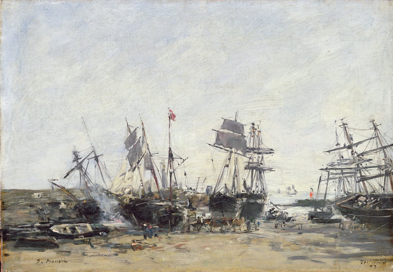 Portrieux，c.1873 作者 尤金·路易斯·布丁