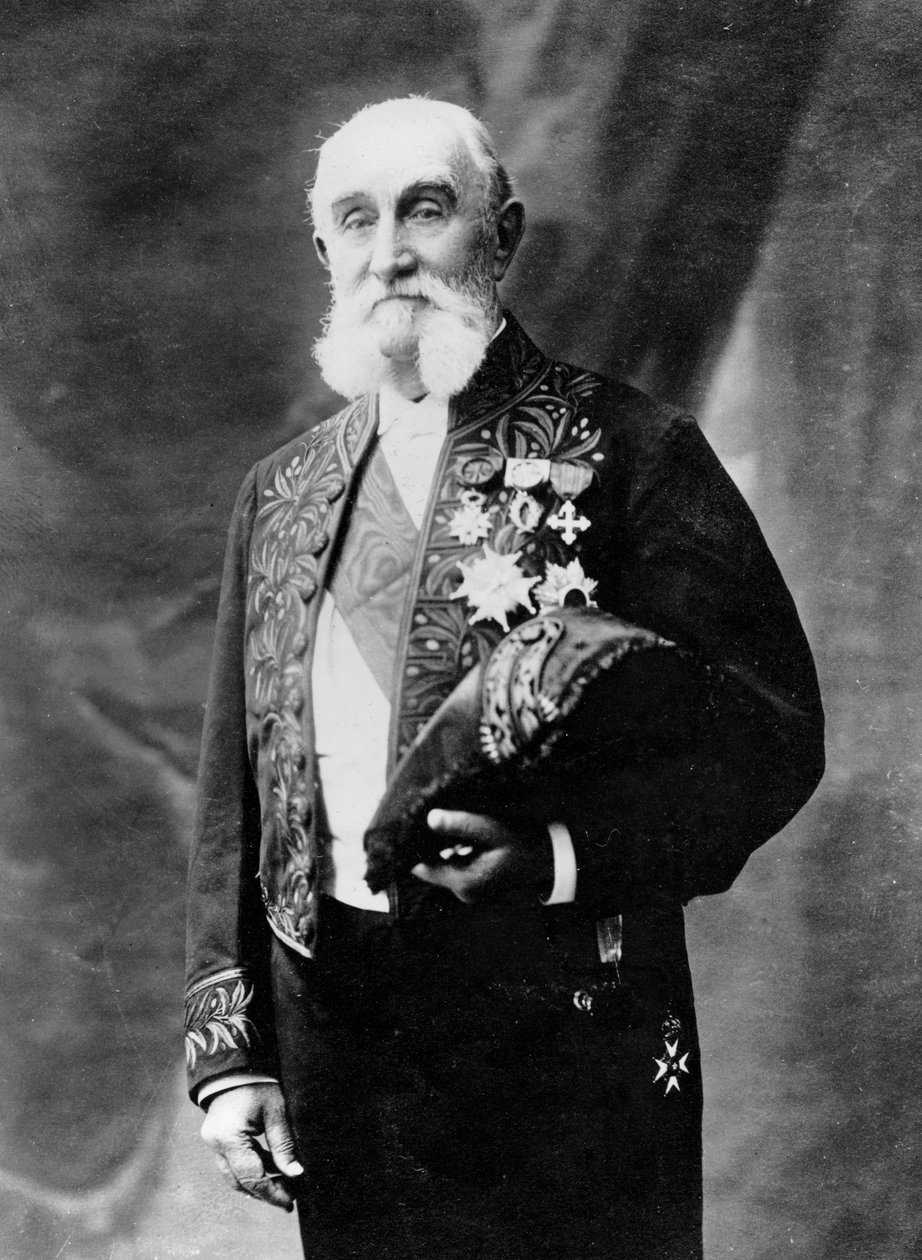 c.1885，Alfred Grandidier的肖像 作者 尤金·皮鲁（Eugene Pirou）