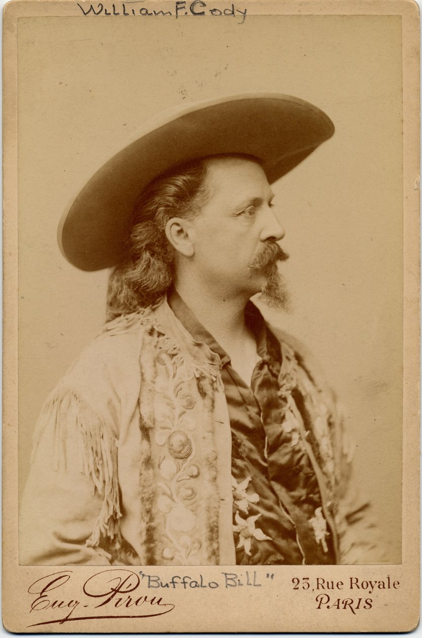 威廉弗雷德里克科迪，布法罗比尔（1846-1917），美国士兵和表演者（蛋白印刷品） 作者 尤金·皮鲁（Eugene Pirou）