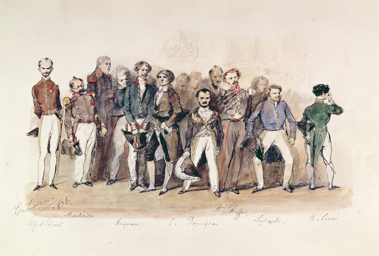 “凡尔赛画家”。 1836 作者 尤金·路易斯·拉米