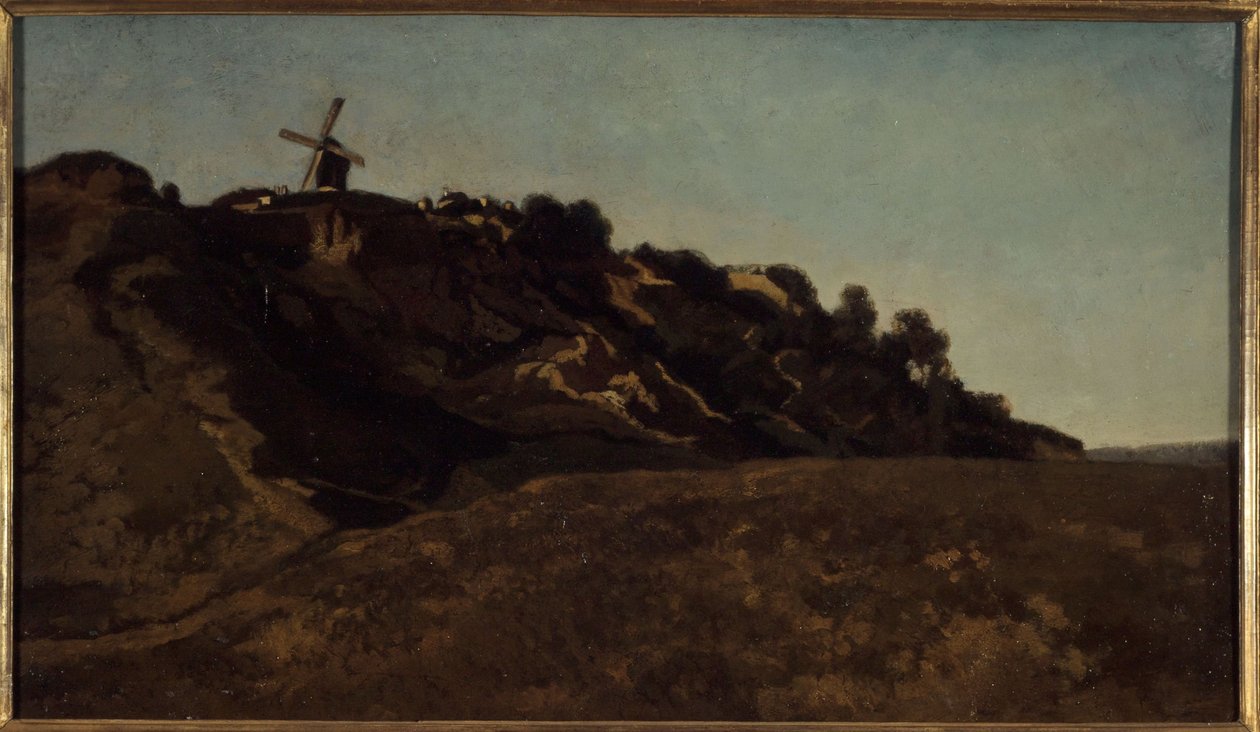 蒙马特风景，约 1848 年（绘画） 作者 尤金·安东尼·塞缪尔·拉维耶