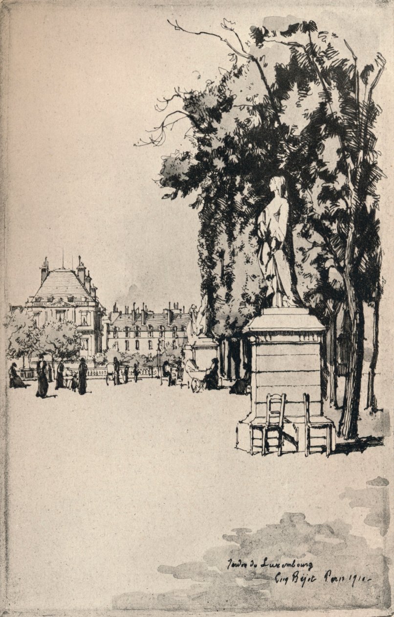 卢森堡花园，1915年 作者 尤金·贝约特