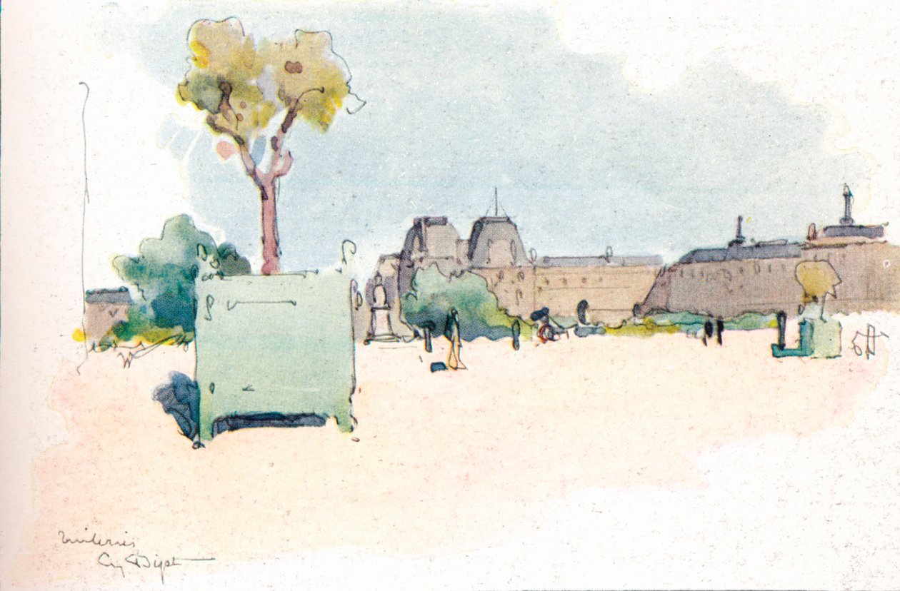 杜乐丽（Tuileries），1915年 作者 尤金·贝约特