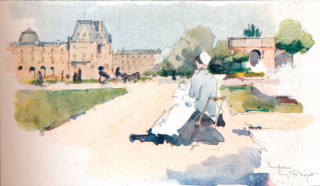 杜乐丽（Les Tuileries），1915年 作者 尤金·贝约特