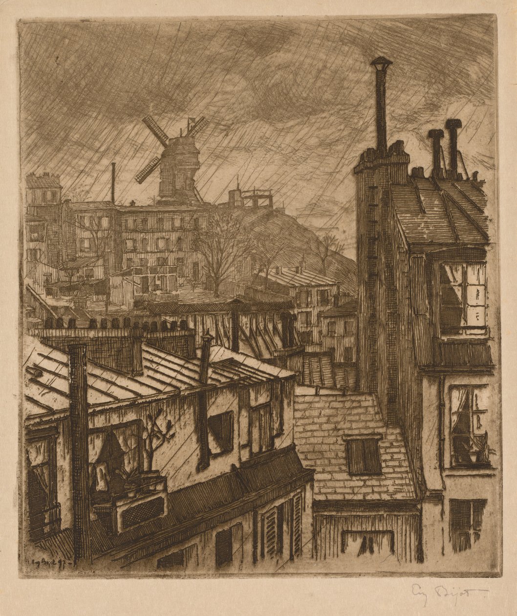 蒙马特（Momart de la Gallette），1897年。 作者 尤金·贝约特