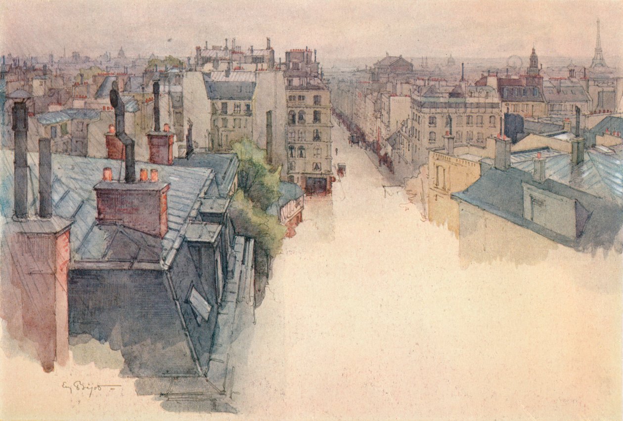 1915年从蒙马特（Montmartre）看巴黎 作者 尤金·贝约特