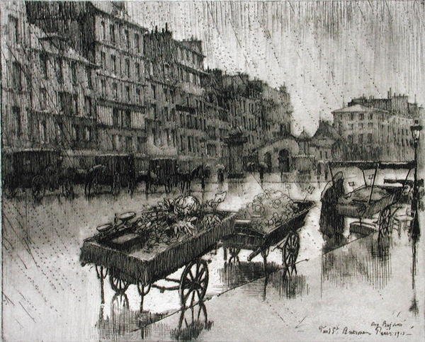 圣安托万，摘自《Du Ier au XXeme: Les Arondissements de Paris...》，1903年出版（蚀刻版）。 作者 尤金·贝约特