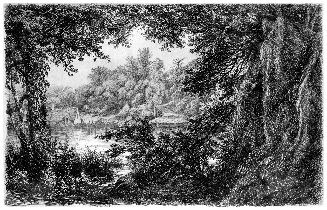 La Chaumiere，c1825-1885 1924 作者 尤金·布莱
