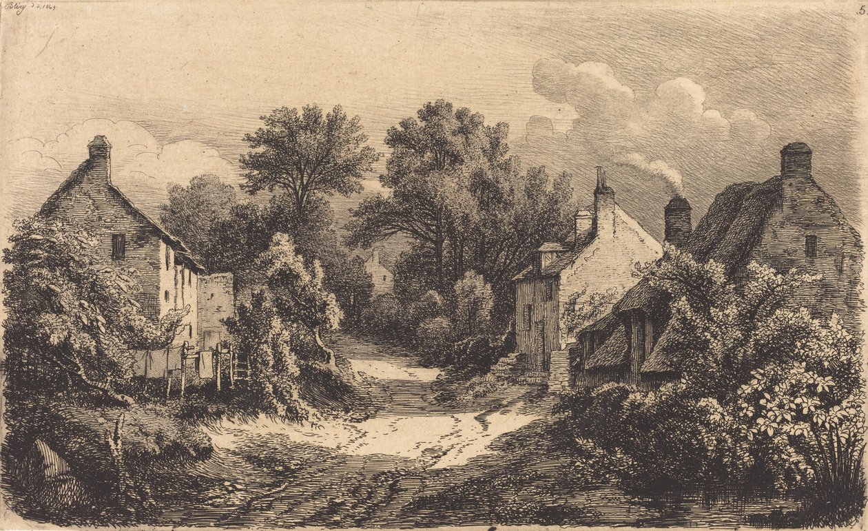 Le chemin de Garens 《通往Garens的路》，1849年出版。 作者 尤金·布莱