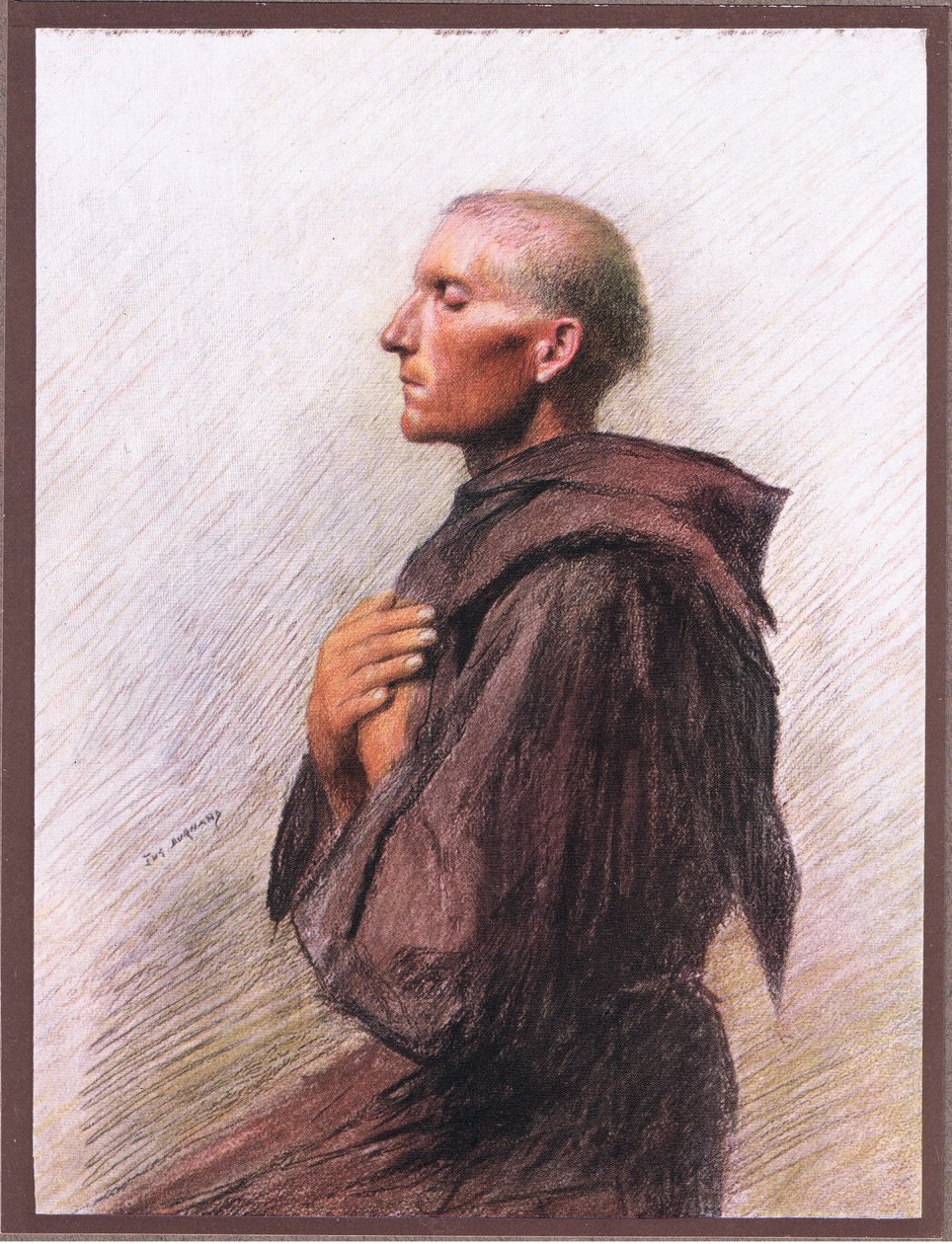 1919年，Quintavelle的Friar Burnard 作者 尤金·伯恩（Eugene Burnand）