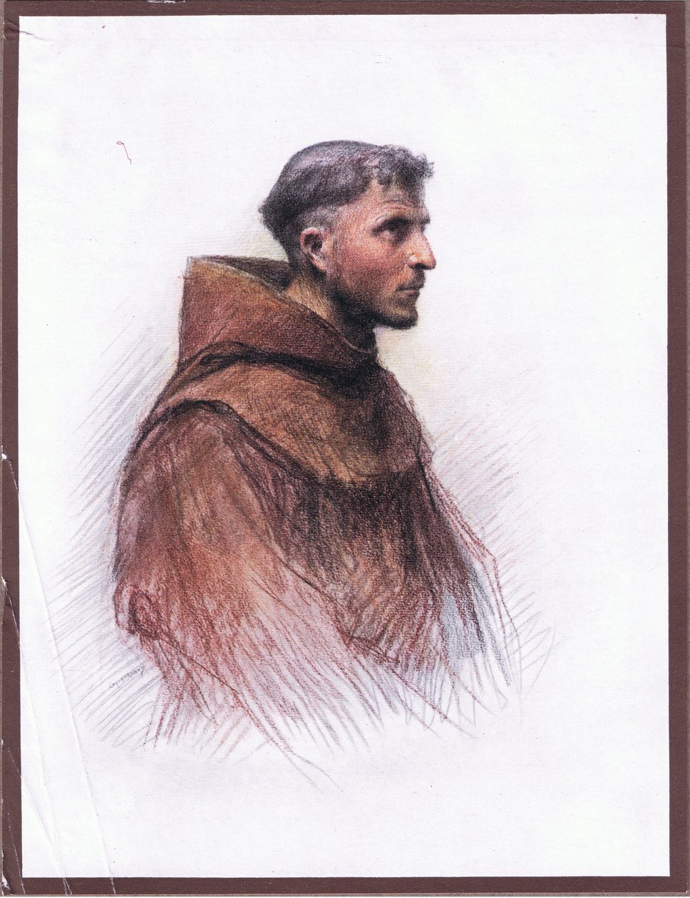 Friar Masseo，1919年 作者 尤金·伯恩（Eugene Burnand）