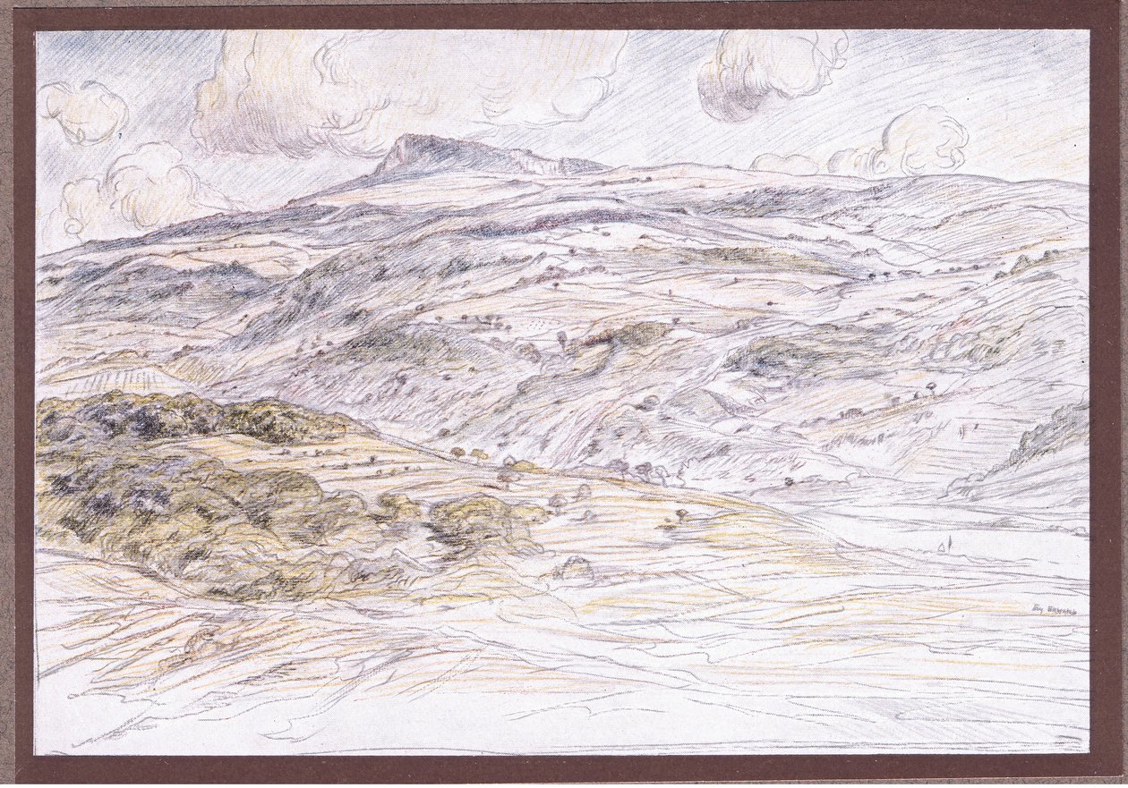 Mount Verna，1919年 作者 尤金·伯恩（Eugene Burnand）