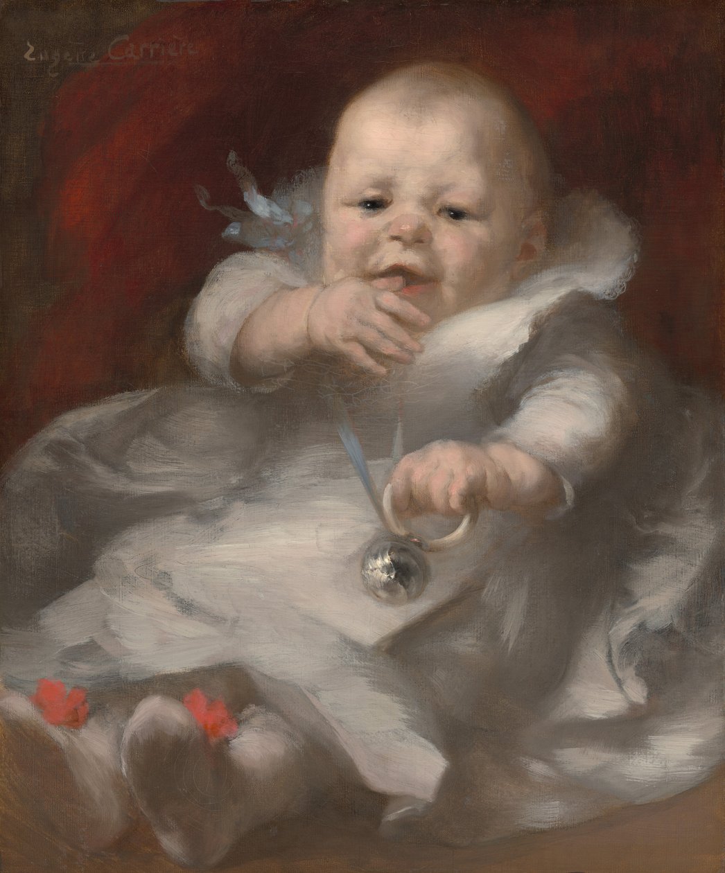 Arsene Carriere，c.1899-1900（布面油画） 作者 欧仁·卡里尔（EugèneCarrière）