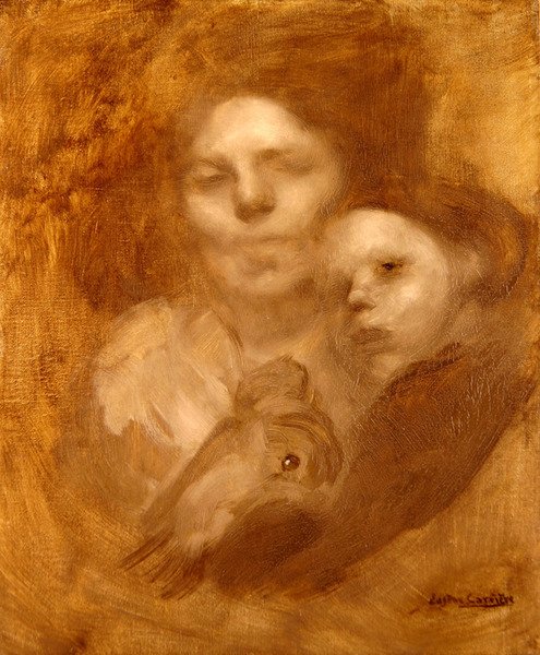 母亲和孩子 作者 欧仁·卡里尔（EugèneCarrière）