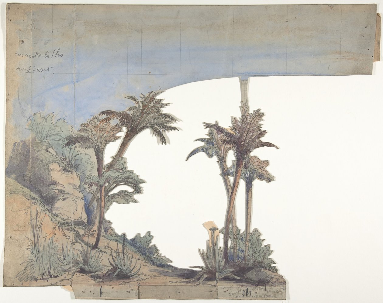 巴黎歌剧院的舞台布景设计，1828-90。 作者 尤金·西塞里