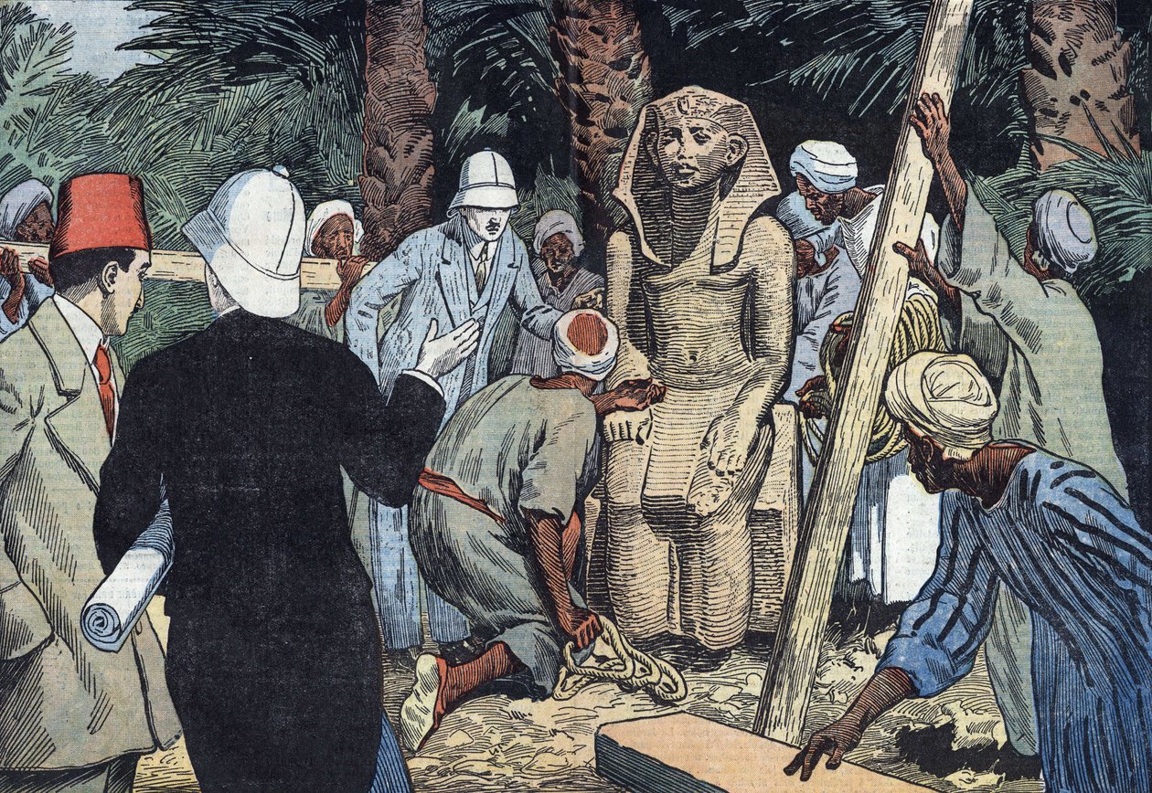 1862 年在塞索斯特里斯三世雕像中发现 作者 尤金·丹布拉斯