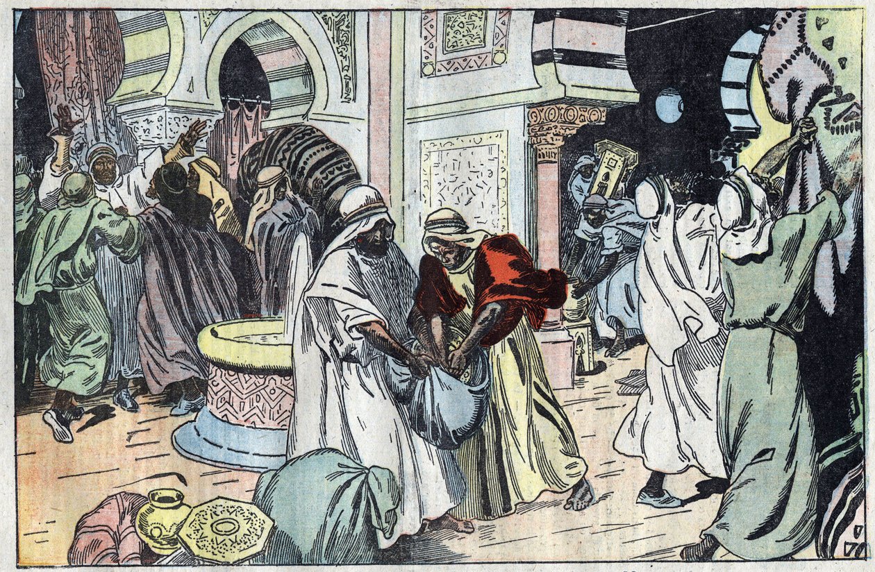 The Wahabites, after taking Mecca, looted King Hussein