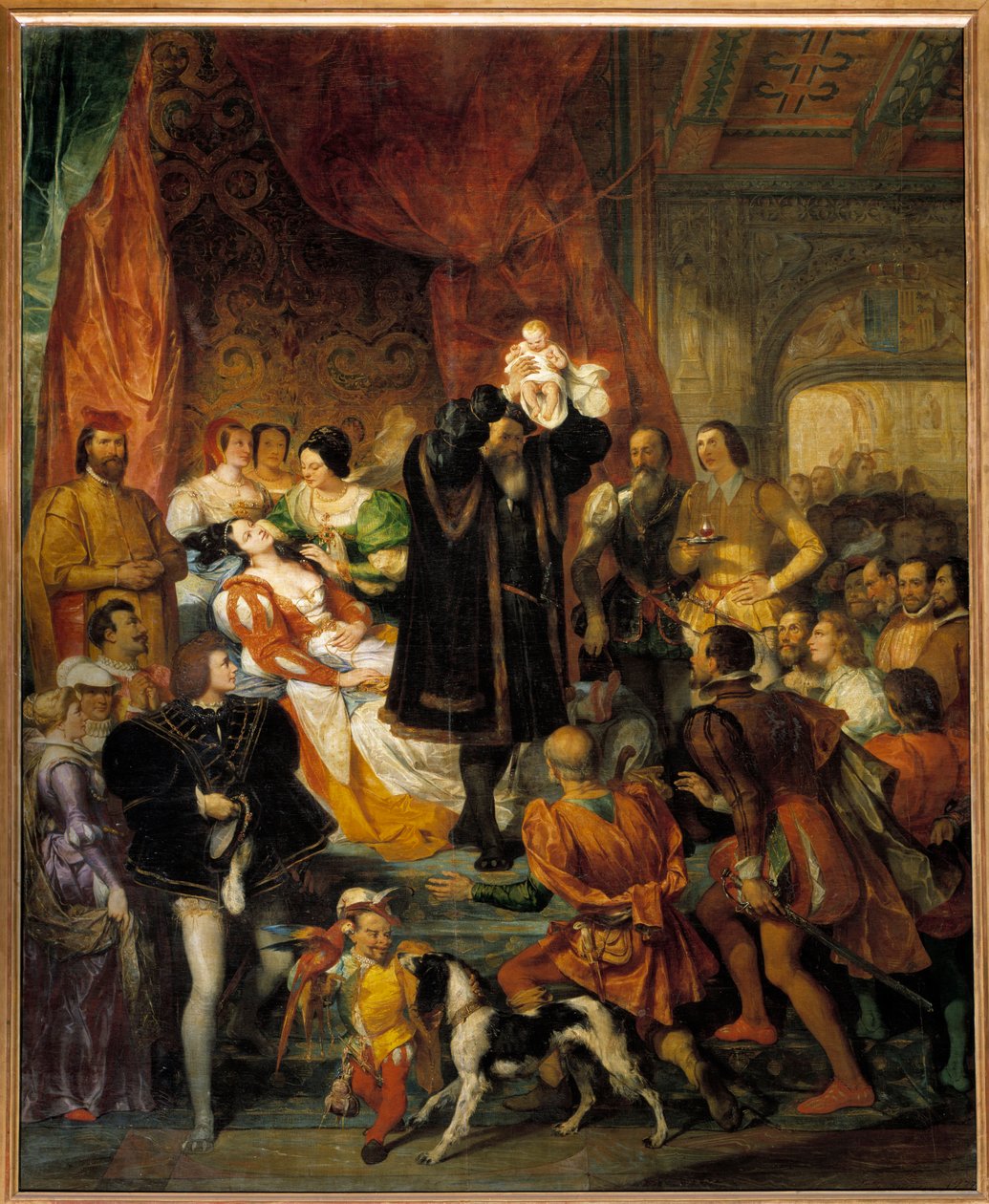 亨利四世国王于1553年12月13日在波城珍妮三世（Jeanne d“ Albret）诞辰，他的父亲安托万·德·波旁出生了国王。 作者 尤金·德瓦里亚（Eugene Deveria）