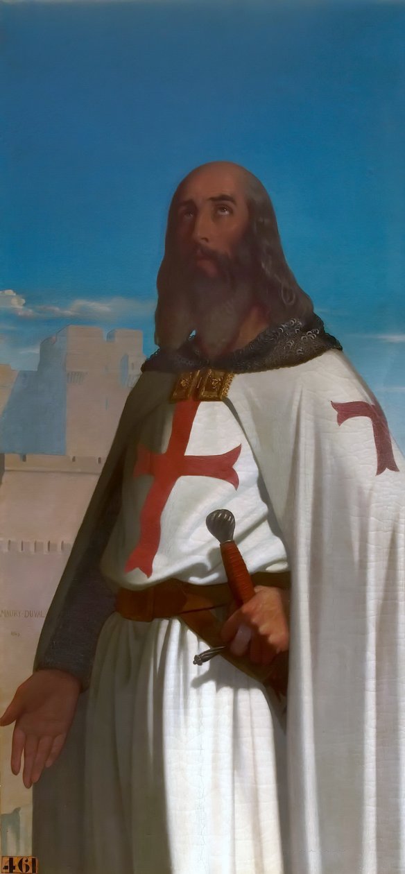 雅克·德·莫莱（Jacques de Molay），圣殿骑士团的骑士大师 作者 尤金·伊曼纽尔·阿莫里·杜瓦尔