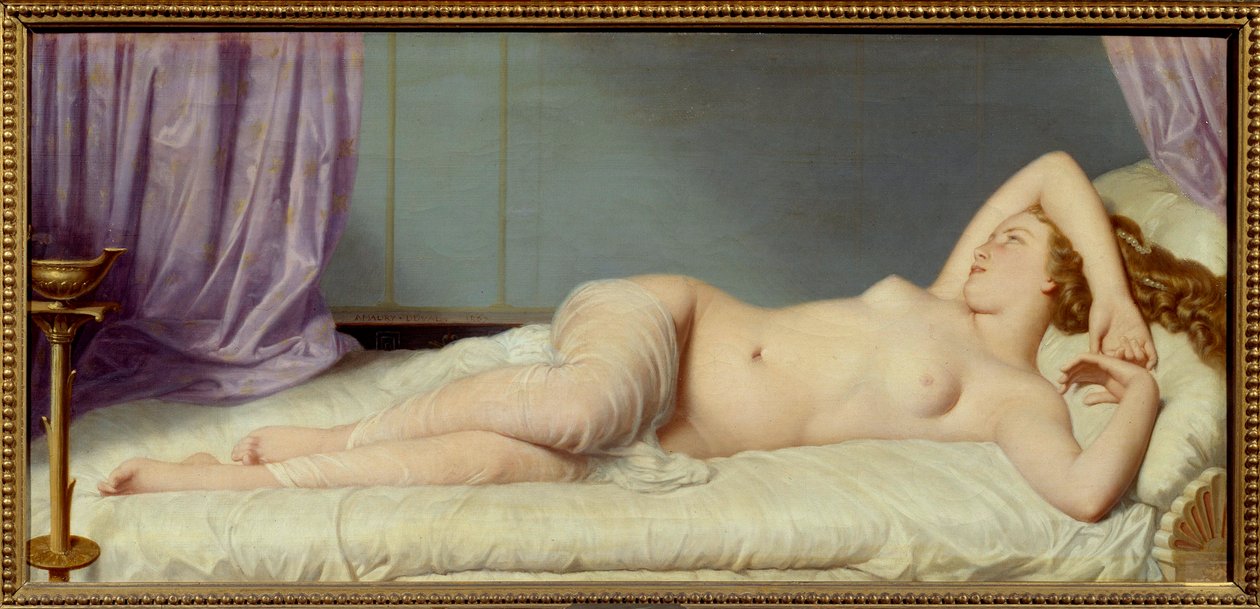 Eugene Amaury Duval的Psyche绘画 作者 尤金·伊曼纽尔·阿莫里·杜瓦尔
