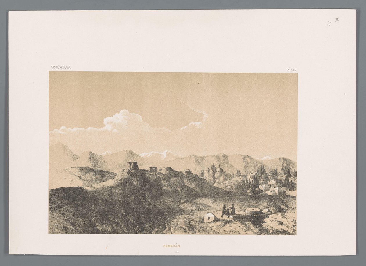 哈马丹的视图 Hamadan（物体上的标题） 波斯风景（系列标题） Perse Modern（系列标题） 作者 尤金·弗兰丁