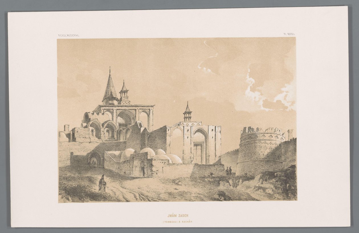 卡尚的伊玛目扎德墓 Imâm zadeh (tombeau a Kachân)（物体上的标题） 波斯风景（系列标题） Perse Modern（系列标题） 作者 尤金·弗兰丁