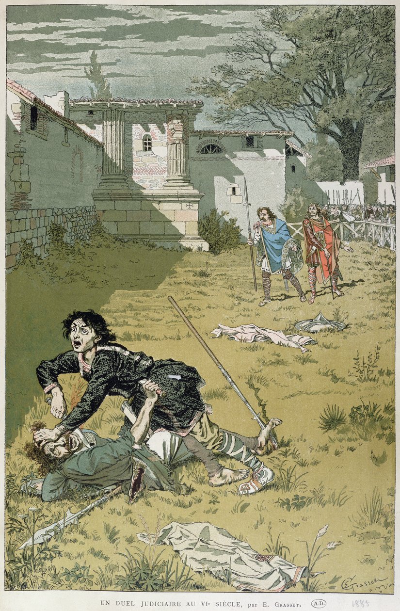 1888年梅罗文加时代的司法决斗 作者 尤金·格拉塞