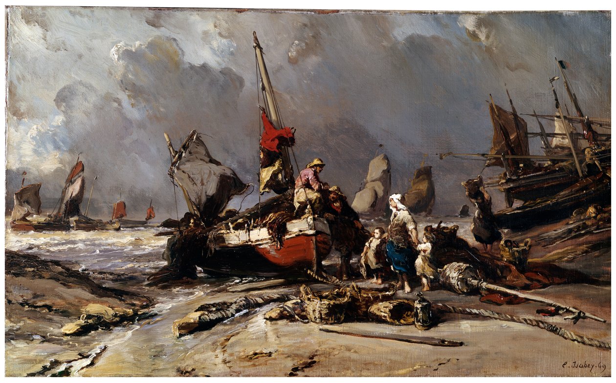 暴风雨后，1869年 作者 尤金·伊萨贝（Eugene Isabey）