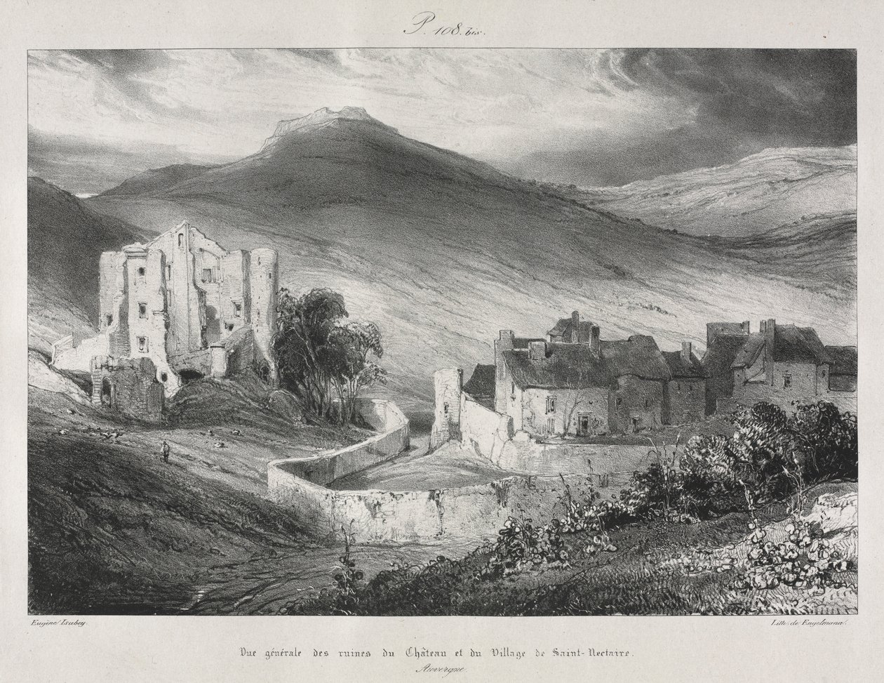 1831年，在古老的法国风景如画的浪漫旅程中，奥弗涅... 作者 尤金·伊萨贝（Eugene Isabey）