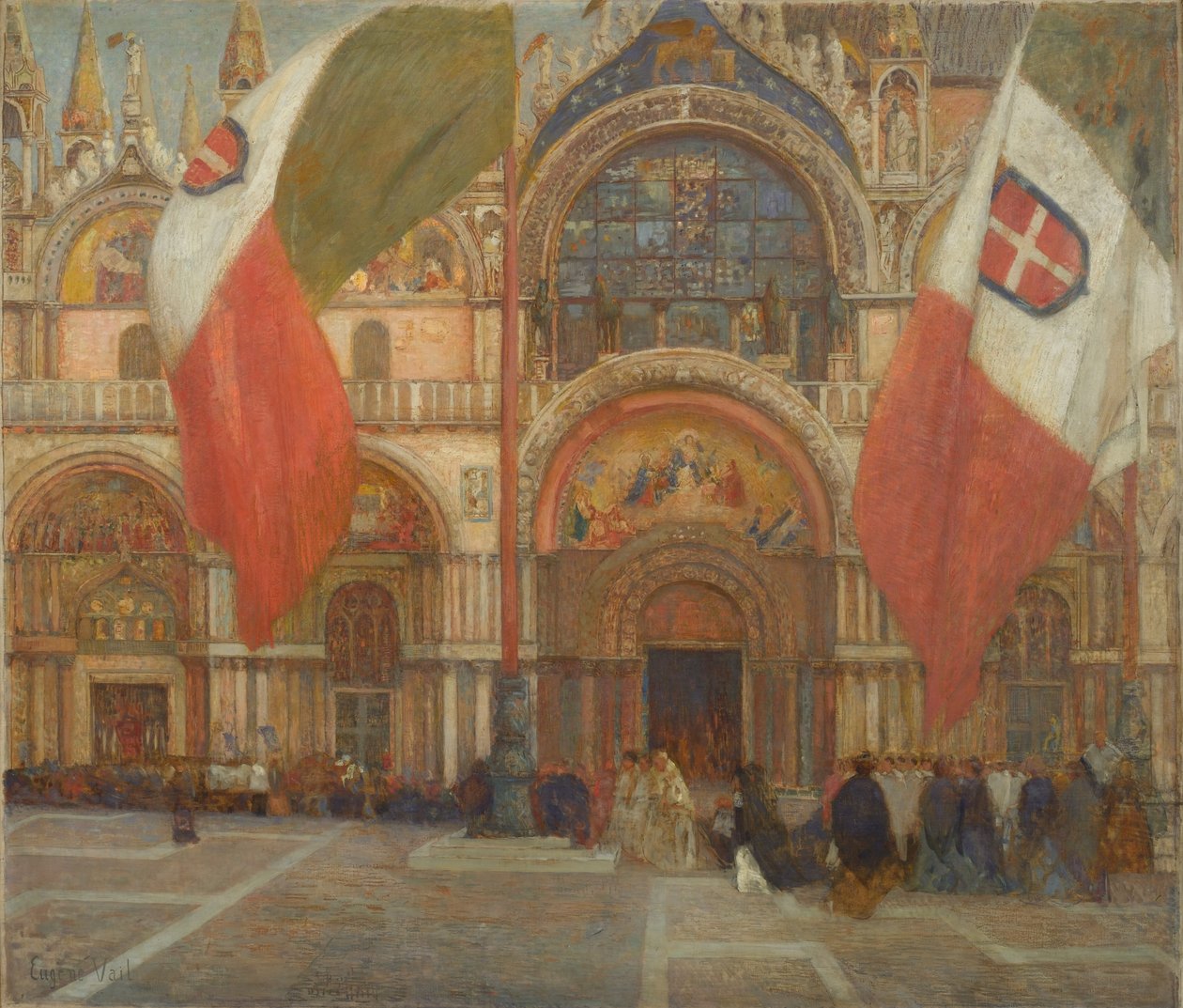 庆祝在威尼斯庆祝，c.1904 作者 尤金·劳伦斯·韦尔