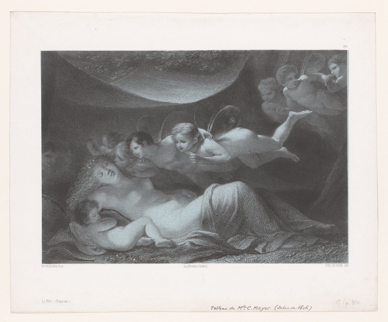 Dromende Psyche
Le Rêve（标题见实物） 作者 尤金·勒鲁（Eugene Leroux）