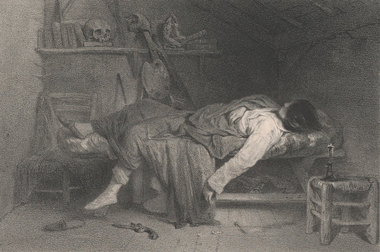Le Suicide, 1846. 作者 尤金·勒鲁（Eugene Leroux）