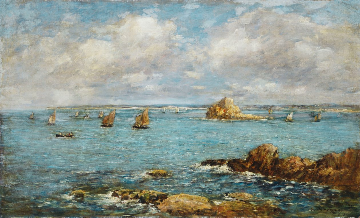 杜阿内内斯湾；杜阿内内斯湾，1897年 作者 尤金·路易斯·布丁