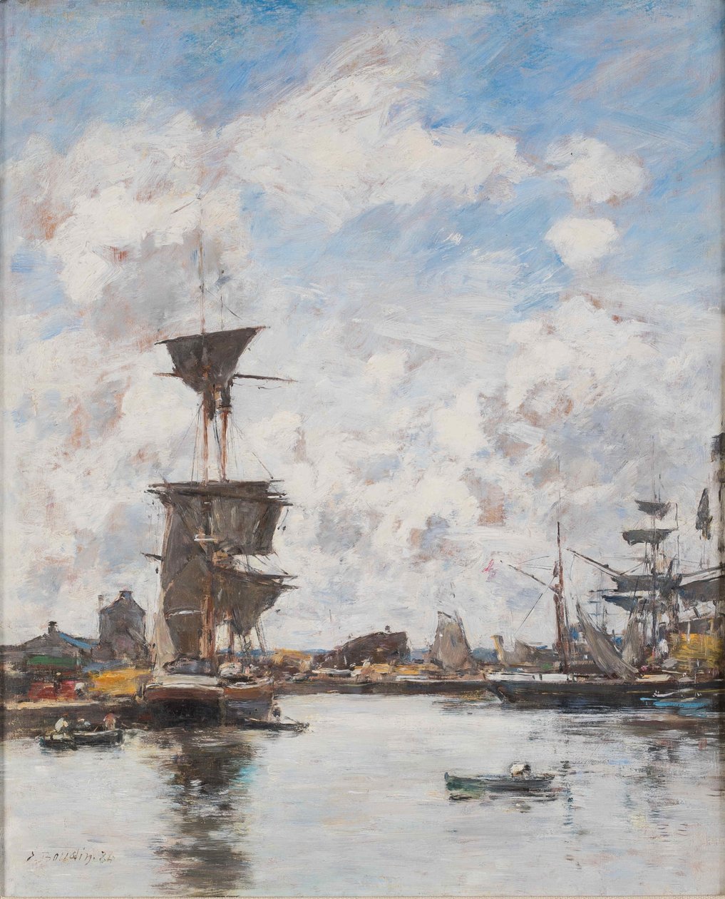 多维尔。Le Bassin, 1884年。 作者 尤金·路易斯·布丁