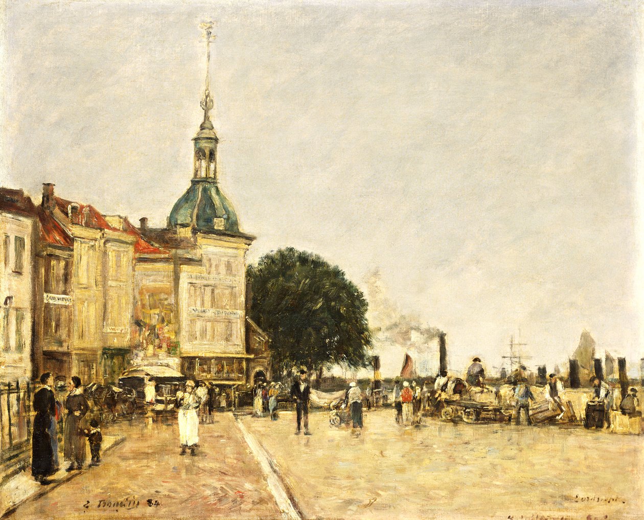 拉德维尔多德雷赫特（Dordrecht），1884年 作者 尤金·路易斯·布丁