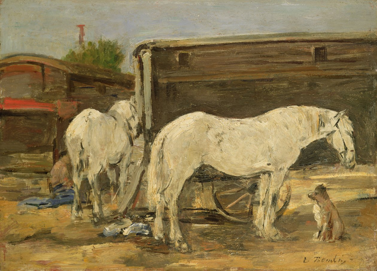 吉普赛马，c.1885-90 作者 尤金·路易斯·布丁