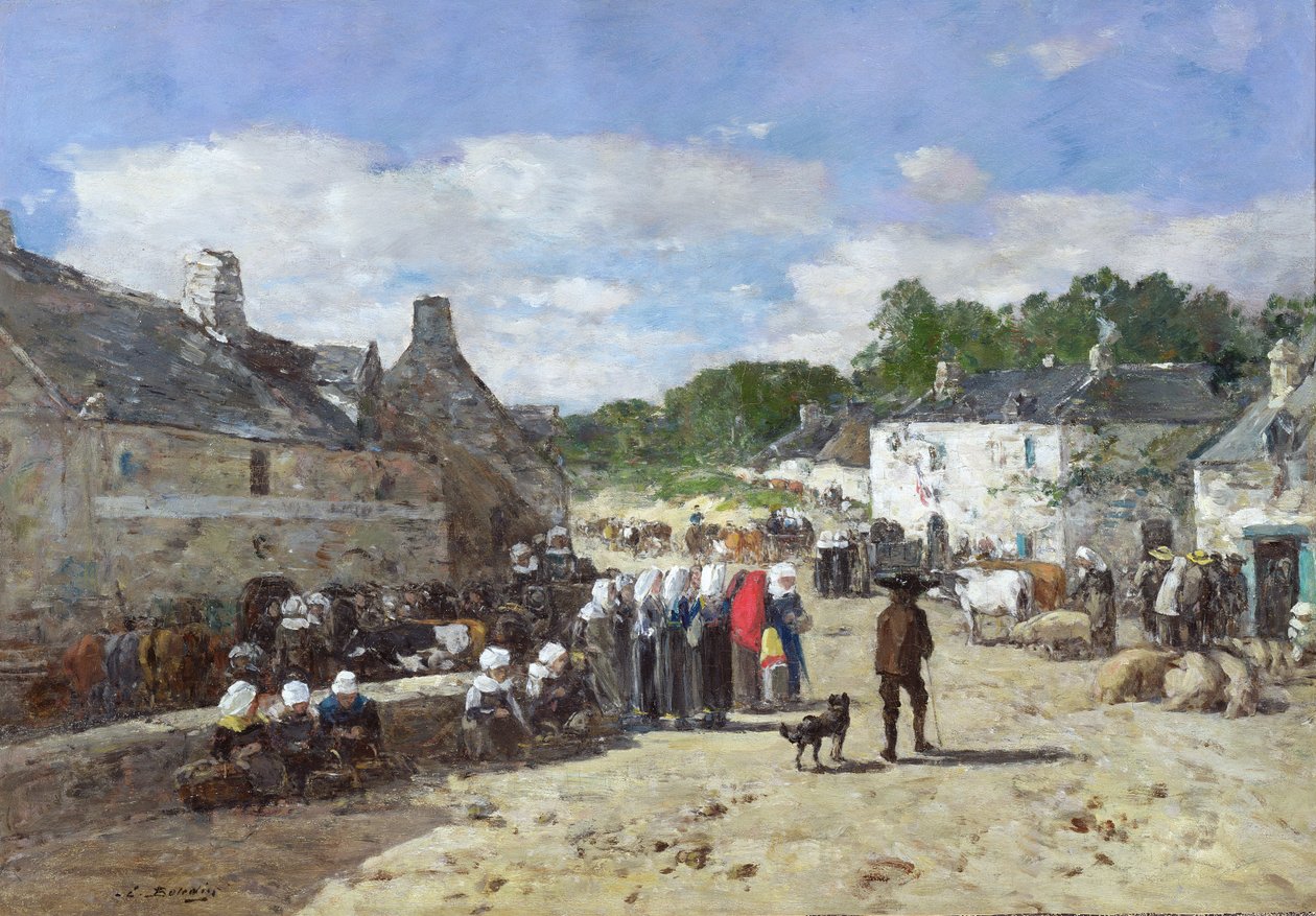 La Fete，1865年 作者 尤金·路易斯·布丁