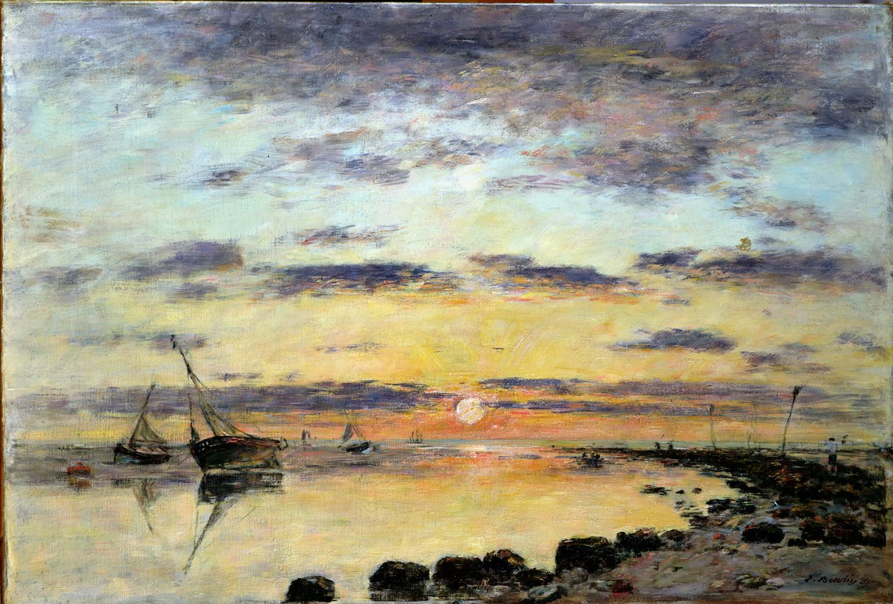 勒阿弗尔，1889年 作者 尤金·路易斯·布丁