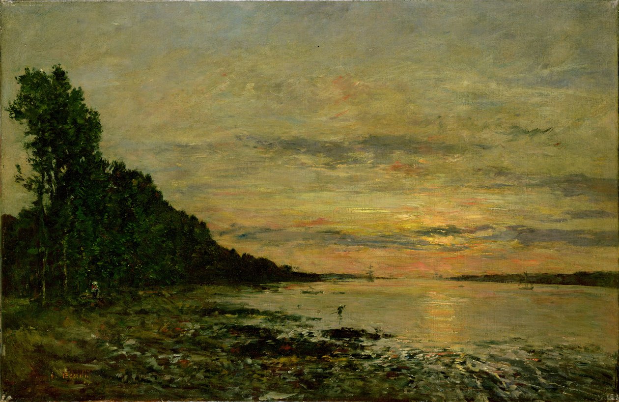 Plougastel-Daoulas，约1870-73年（布面油画） 作者 尤金·路易斯·布丁
