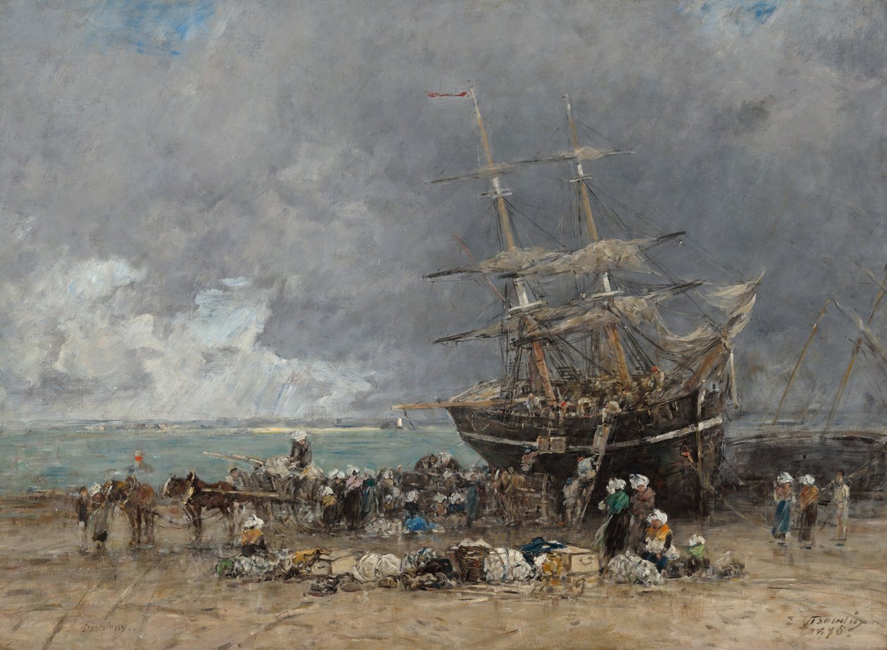 Terre-Neuvier号的回归，1875年。 作者 尤金·路易斯·布丁