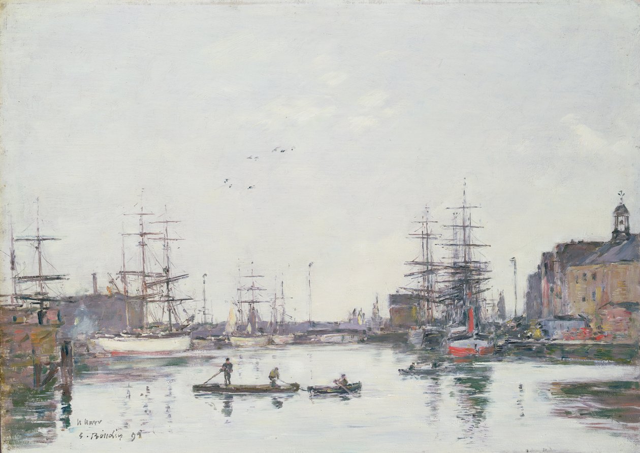 巴勒河流域，勒阿弗尔，1895年 作者 尤金·路易斯·布丁