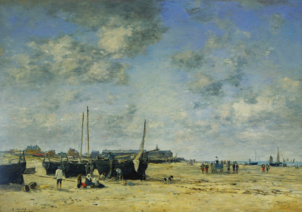 伯克海滩；伯克海滩，1878年 作者 尤金·路易斯·布丁