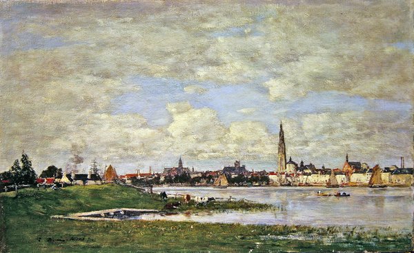 安特卫普的德-弗兰德斯街（Tete-de-Flandres）。 作者 尤金·路易斯·布丁