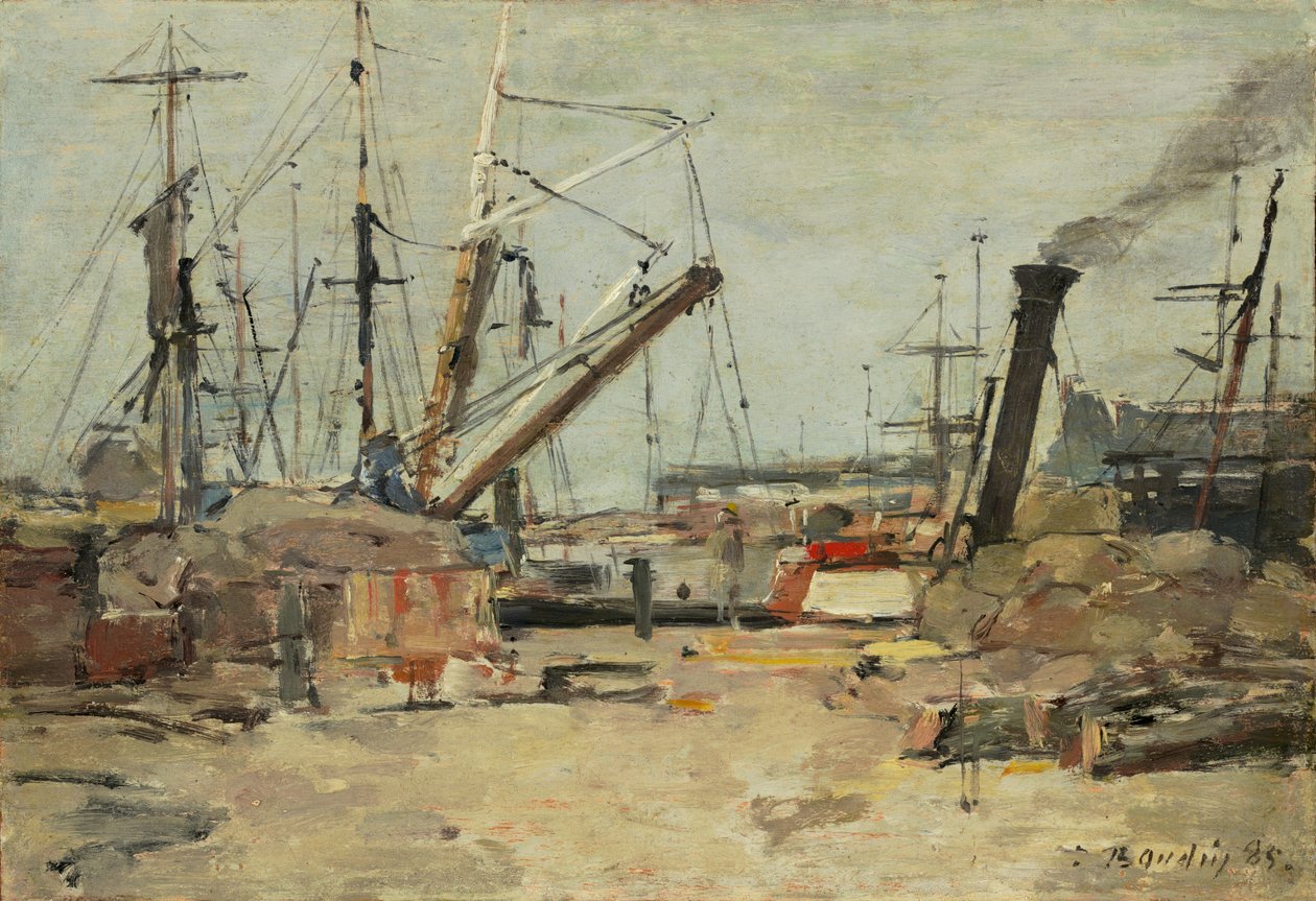Trawlers》，1885年。 作者 尤金·路易斯·布丁
