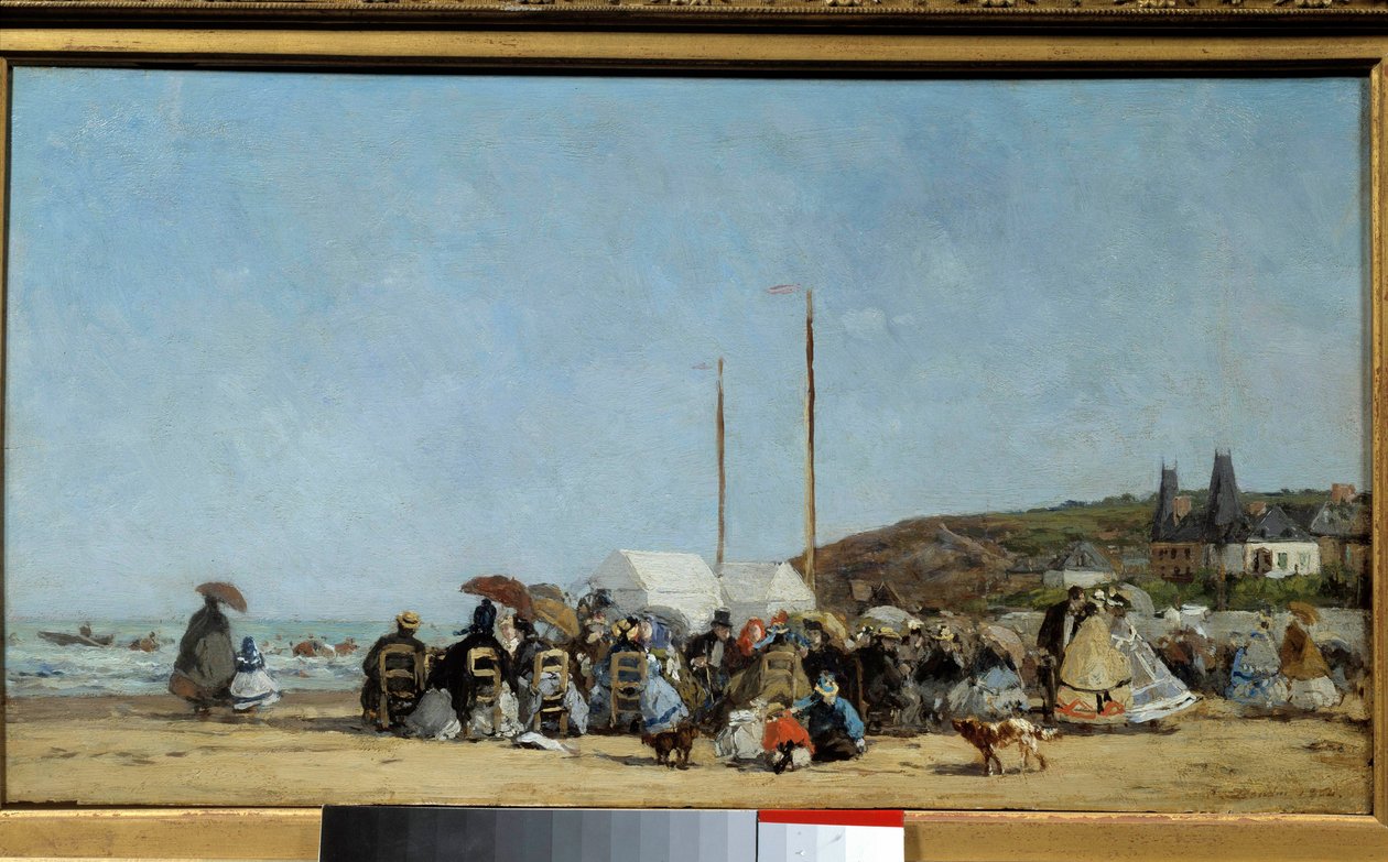 Trouville Beach 作者 尤金·路易斯·布丁