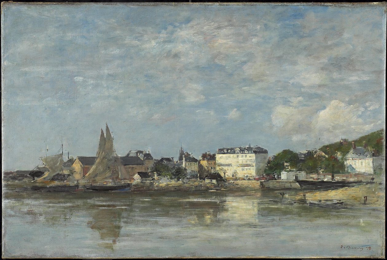 港口的看法在Trouville，1878年 作者 尤金·路易斯·布丁