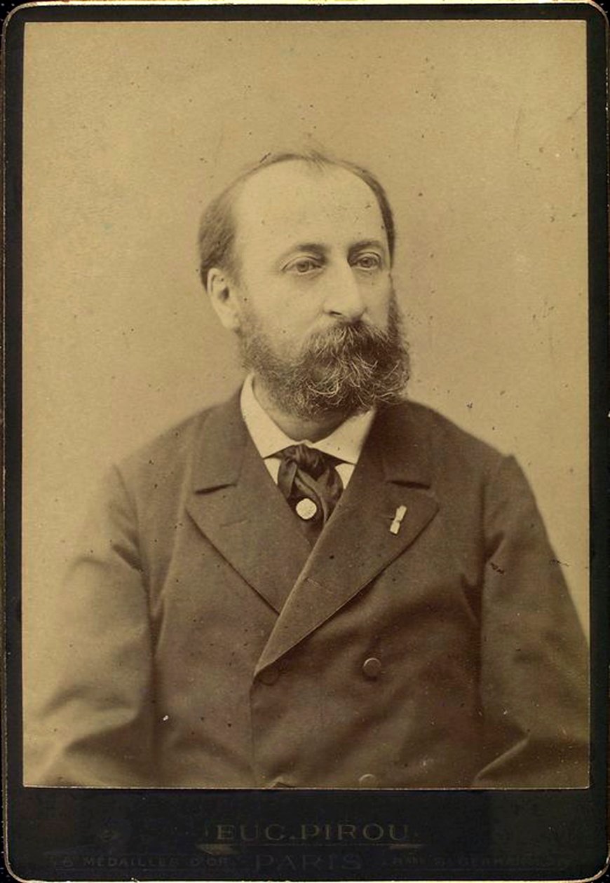 卡米尔·圣·桑斯（Camille Saint-Saens），法国作曲家，指挥，风琴家和钢琴家，十九世纪末 作者 尤金·皮鲁（Eugene Pirou）