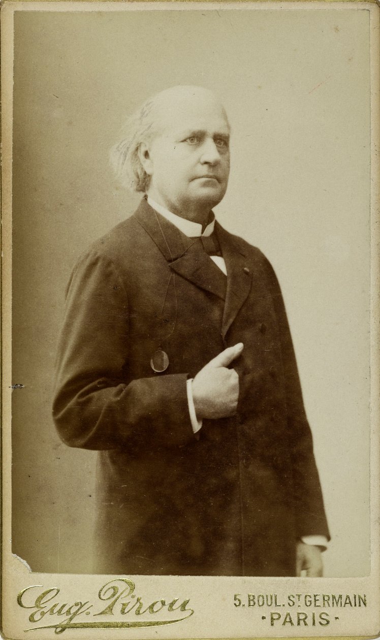 Leconte de Lisle 1818-1894的肖像，约1870年。 作者 尤金·皮鲁（Eugene Pirou）